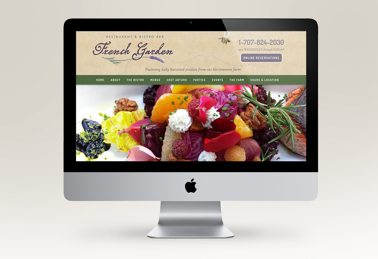 French Garden Restaurant website